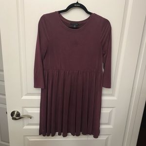 women’s american eagle mauve pink babydoll dress